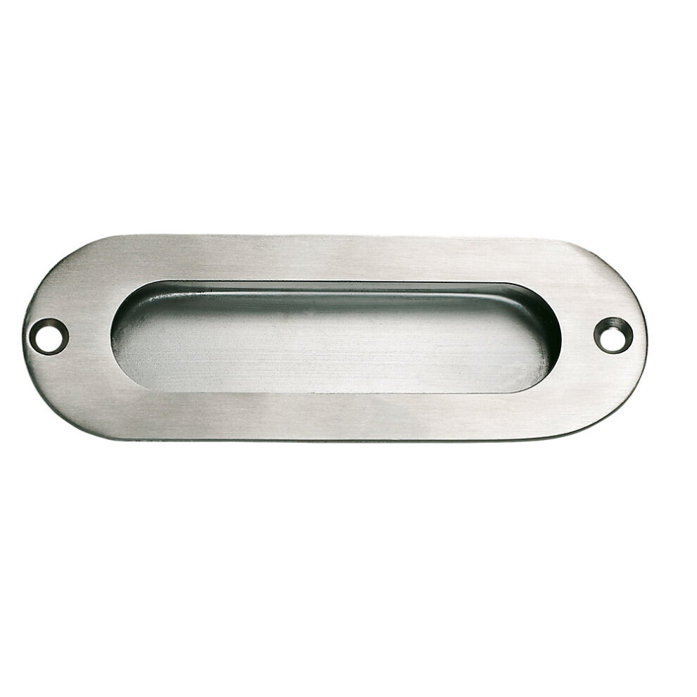 Flush Pulls 120Mm Satin Stainless Steel (20117) 5054261038086