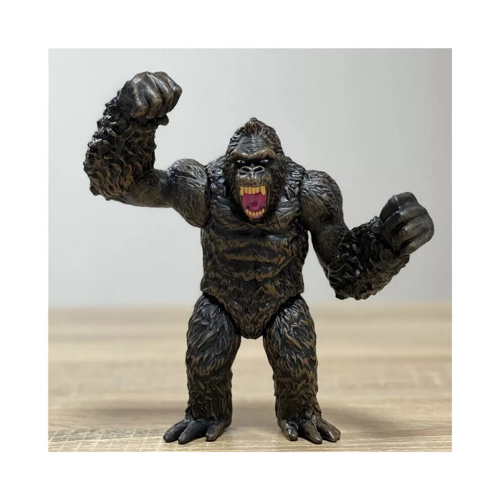 (Open, 18cm/7.0in) Original BANDAI Shm King Kong Gorilla Model Toys Action Figure Children'S Gifts