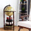 Costway Globe Drinks Cabinet Movable Whisky Wine Spirits Cabinet w/ Casters 3