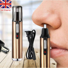 Men's Electric Nose&Ear Hair Trimmer USB Rechargeable Painless Gold
