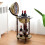 Costway Globe Drinks Cabinet Movable Whisky Wine Spirits Cabinet w/ Casters 15