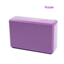 (Purple) Yoga Block Pilates Foam Foaming Brick Fitness Exercise Stretch Health Stretch