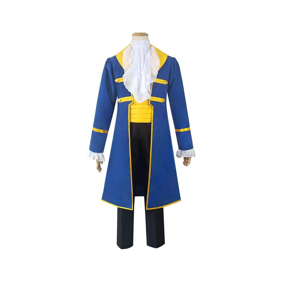 (XL) Disney Beauty And The Beast Prince Adam Costume | Men's Fancy Dress Costume