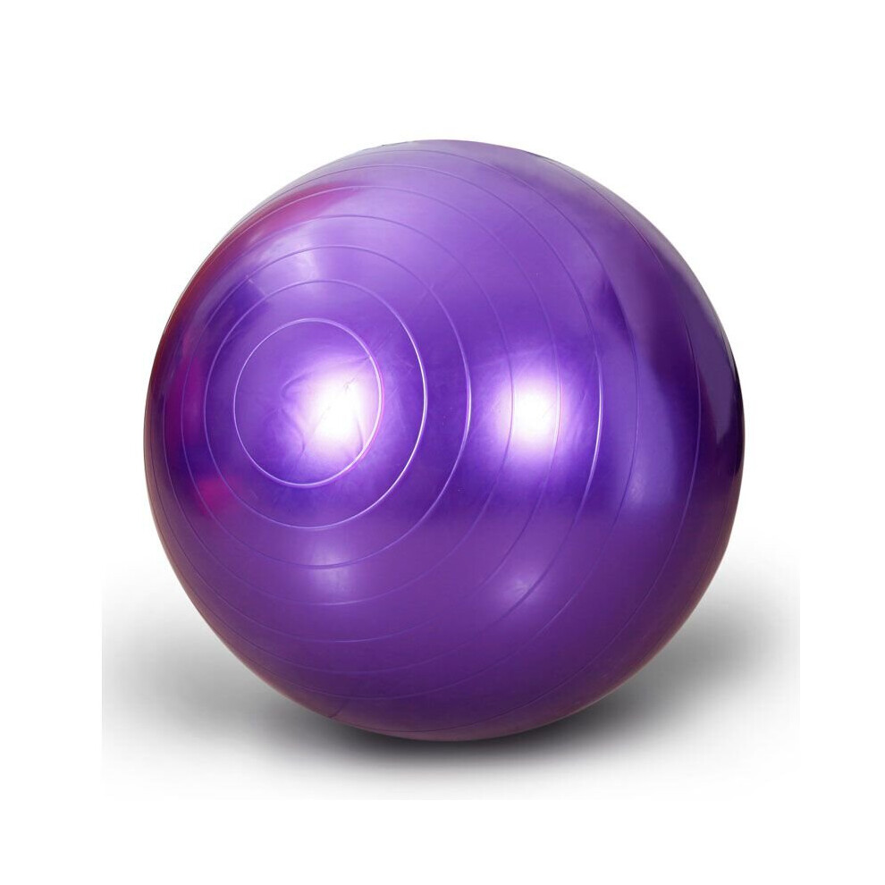 (, 95Cm/37.40In) Anti Burst Exercise Workout Yoga Ball Fitness Pilates Sculpting Balance Sports Purple