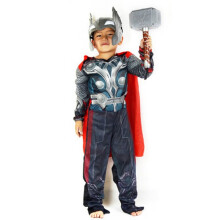(#7 Thor?2pcs?, S(100-120cm)) Halloween Kids Costume Super Hero Batman Superman Children Boy Girl Cosplay Suit