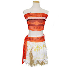 (Adult, Adult L) Adult Kids Moana Princess Costume Fancy Dress Children Cosplay Hawaiian Set