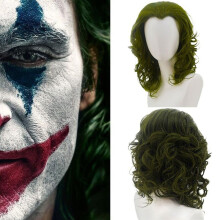 Joker Perücke Clown Joaquin Phoenix Arthur Fleck Cosplay Party Prop Grünes Haar