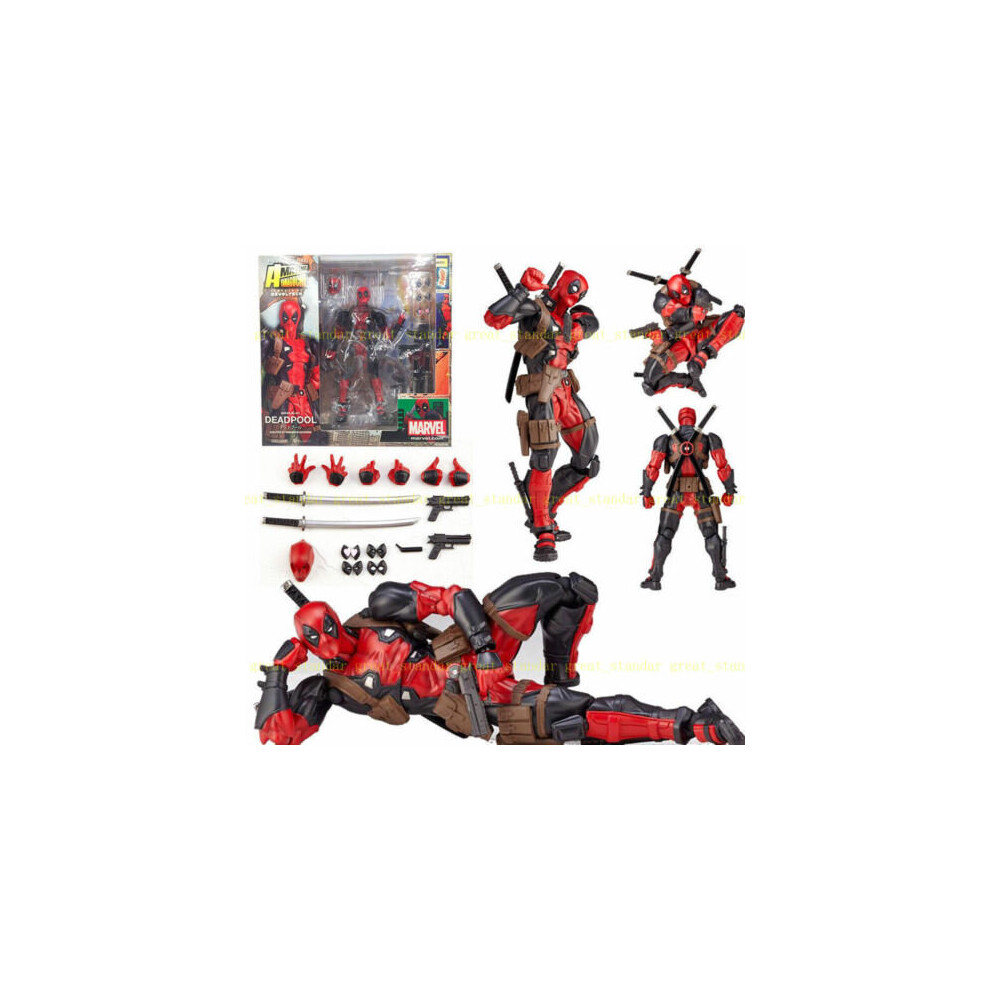 Marvel X-Men Deadpool Action Figure Model Superhero Holiday Toy Kids Xmas Gifts