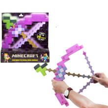 Jogos Minecraft Rosa Espada de diamante Picareta Enxada FlechaPá Brinquedos
