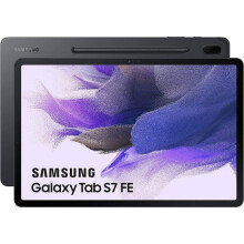 Samsung 12.4" Galaxy Tab S7 FE 64GB Tablet (Wi-Fi Only, Mystic Black) - Refurbished