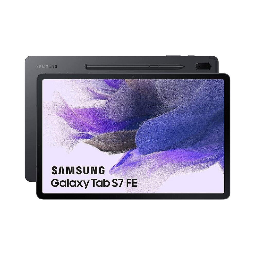 Samsung 12.4" Galaxy Tab S7 Fe 64Gb Tablet (Wi-Fi Only, Mystic Black)