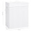 VidaXL vidaXL Bamboo Laundry Basket White 100L Washing Clothes Hamper Storage Bin 8