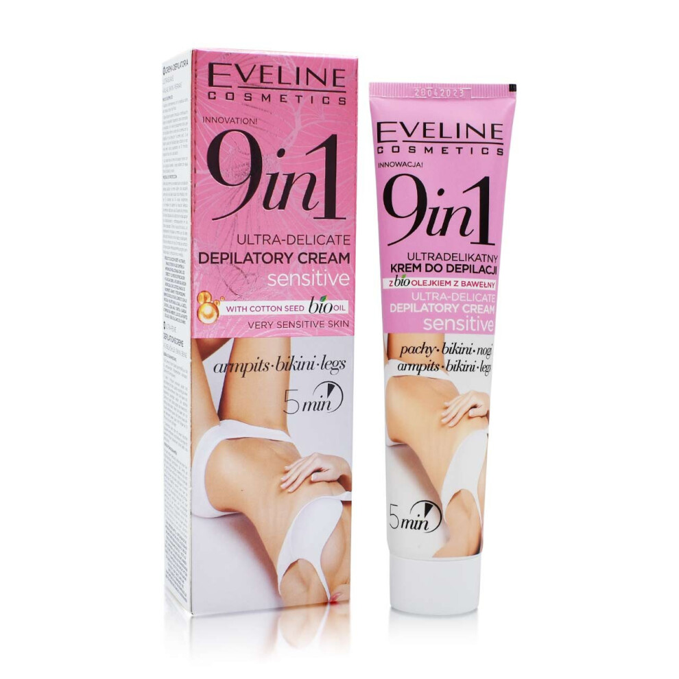 Eveline Cosmetics Cream Sensitive 9In1 Ultra Delicate Depilatory 125Ml