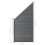 VidaXL vidaXL Zaunelement WPC 95x(105-180) cm Grau 8
