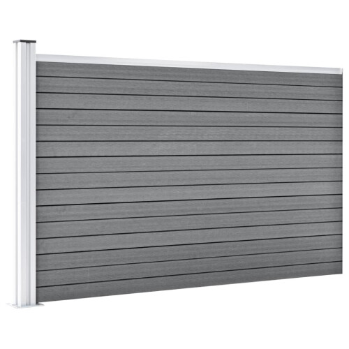 VidaXL vidaXL Gartenzaun WPC 175x105 cm Grau 2