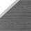 VidaXL vidaXL Zaunelement WPC 95x(105-180) cm Grau 4