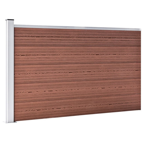 VidaXL vidaXL Gartenzaun WPC 175x105 cm Braun 1