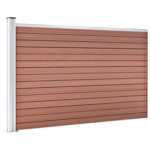 VidaXL vidaXL Gartenzaun WPC 175x105 cm Braun 2