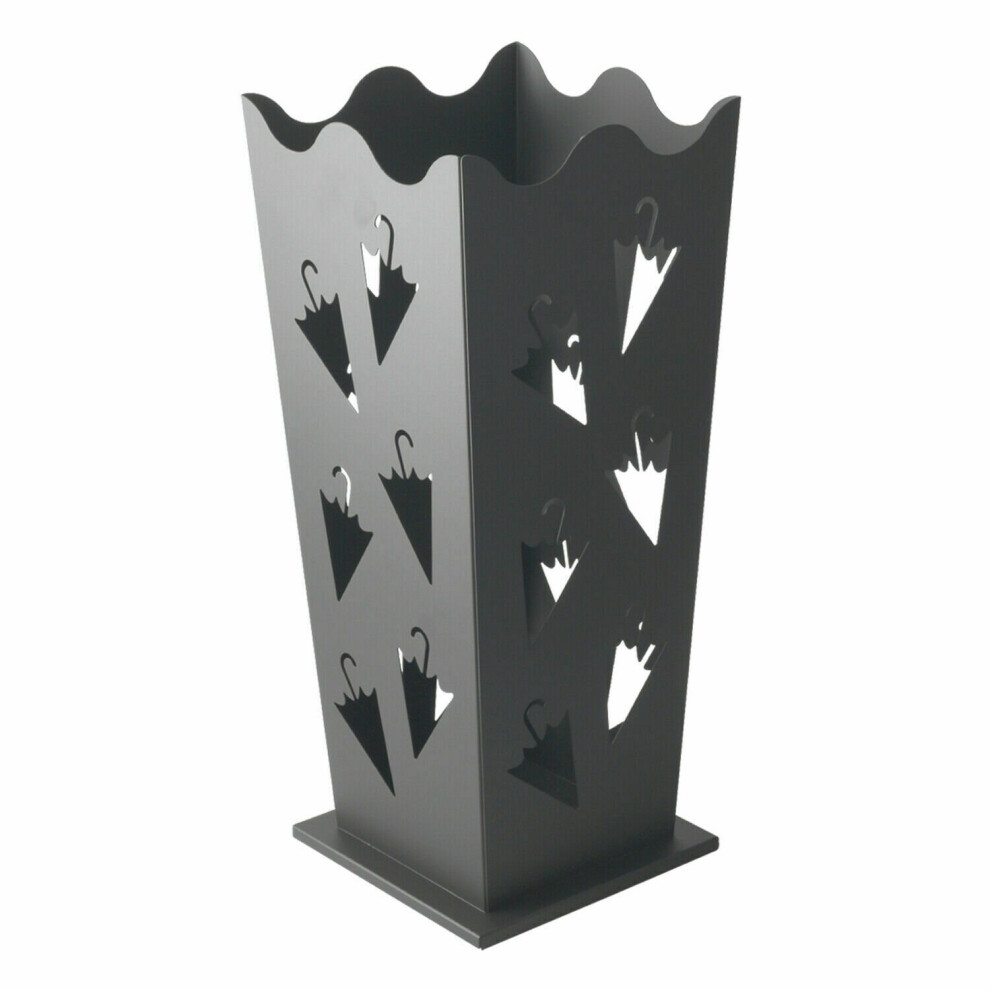 (AGP2370A) Metal Umbrella Stand Holder Storage Rack Rain Water Drip Tray Walking Stick Home