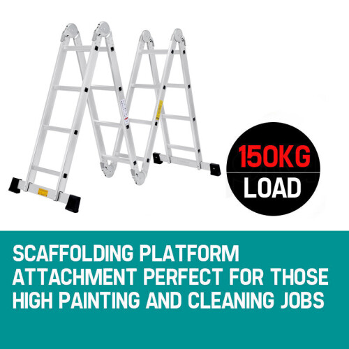 Heavy Duty 4.7 M Multi-Purpose Folding Ladder Aluminium Step Ladder 2