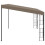 VidaXL vidaXL Wand-Pavillon 4x3 m Taupe Stoff 3