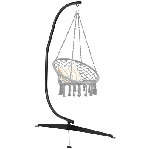 Costway Large Heavy Duty C-stand Hanging Swing Egg Chair Hammock Frame
