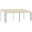 VidaXL vidaXL Wand-Pavillon 3x6 m Creme Stoff 1
