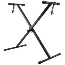 Double Braced X Frame Music Piano Keyboard Stand by Crystals® (Single Braced Stand)