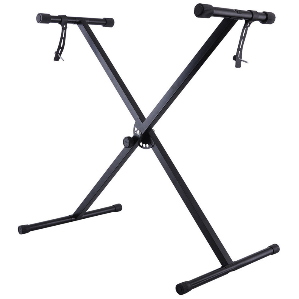 Denny International Double Braced X Frame Music Piano Keyboard Stand By Crystals® (Single Braced Stand)