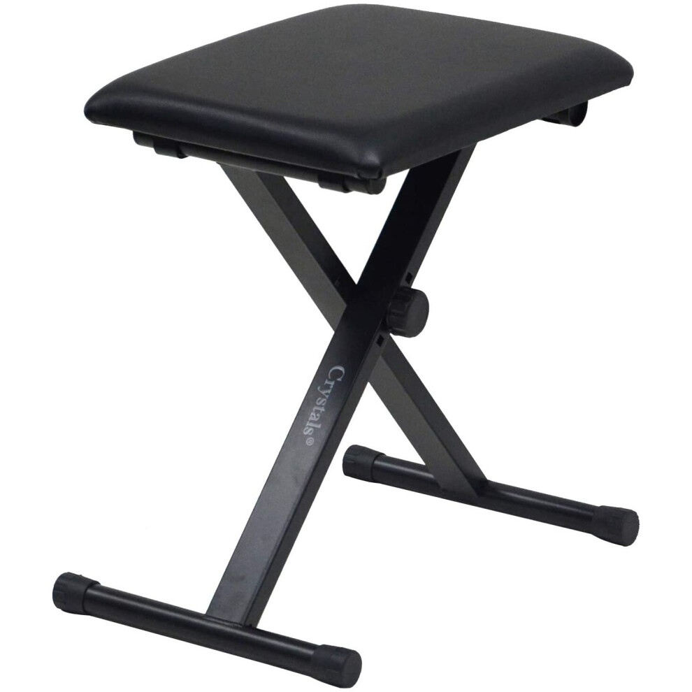 Photos - Other Furniture Keyboard Bench Height Adjustable Foldable X-Style Padded Stool Chair Seat Cushion with Anti-Slip Rubber Feet Perfect