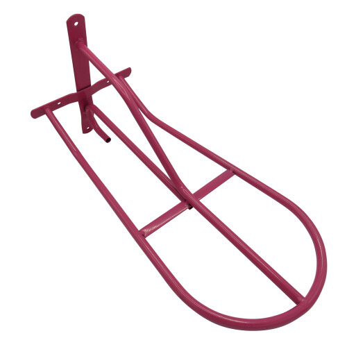 (Pink) Wall Mounted Saddle Rack Stand (Horse Riding Tack)