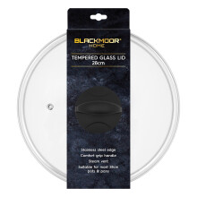 Blackmoor Home 67169 28cm Tempered Glass Pan Lid / Soft Touch Handle