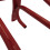 (Red) Wall Mounted Saddle Rack Stand (Horse Riding Tack) 6