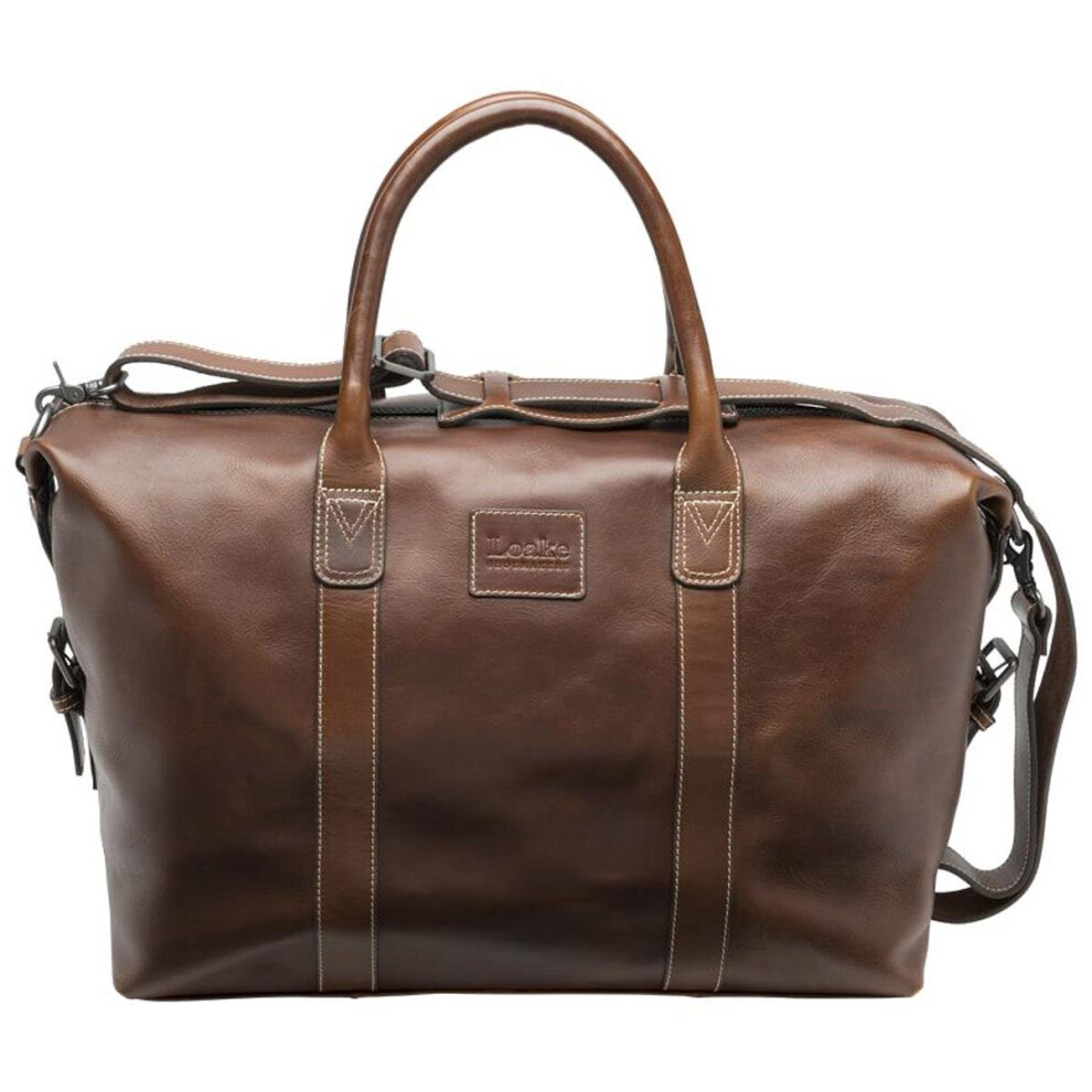 Loake Balmoral Weekend Bag / Brown Veg-Tanned Leather XBAGBALCH