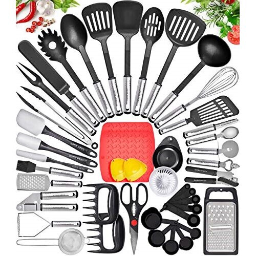 Home Hero Kitchen Utensil Set Cooking Utensils Set - Nylon Kitchen ...