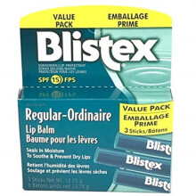 Blistex Medicated Lip Balm, 3 Balm Value Pack Pack of 3