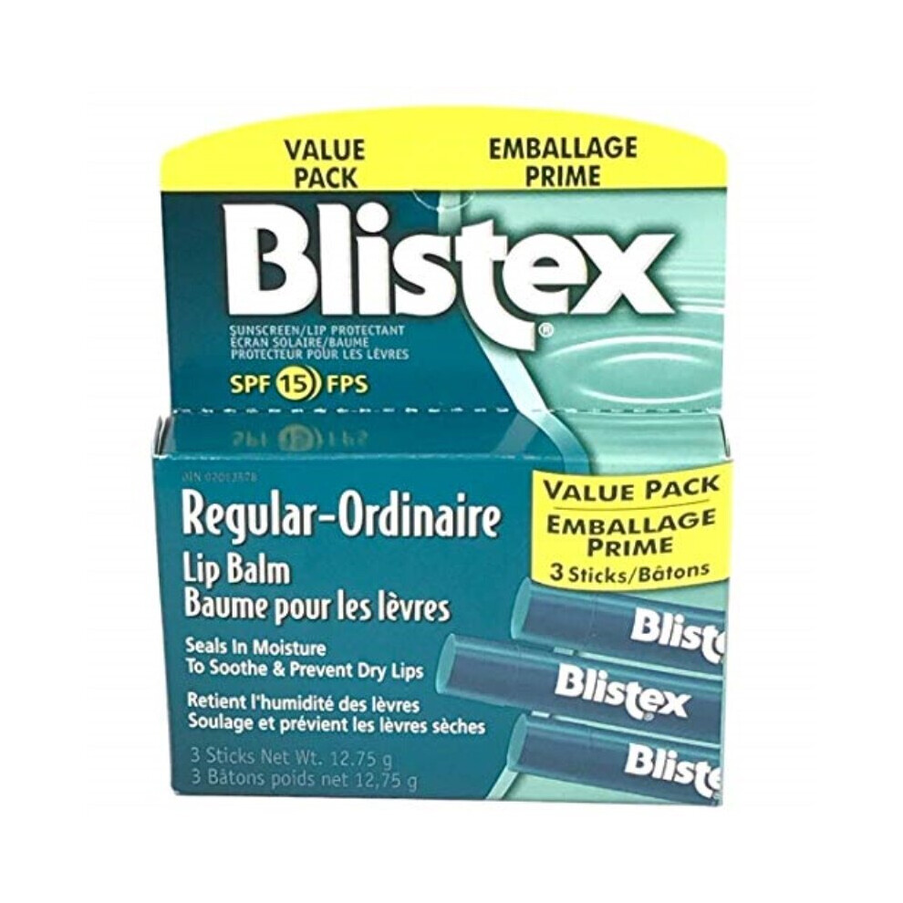Blistex Medicated Lip Balm, 3 Balm Value Pack Pack of 3