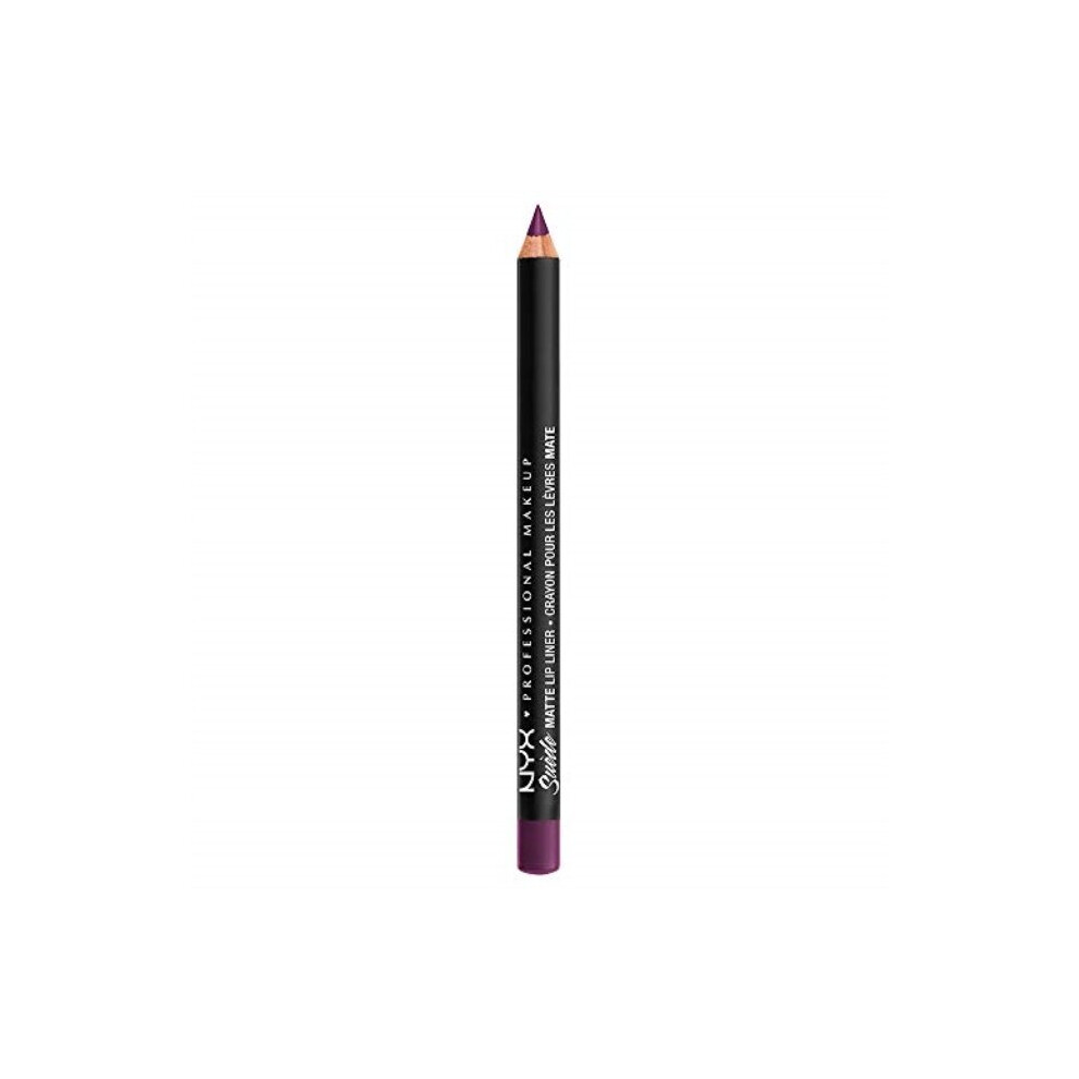 NYX PROFESSIONAL MAKEUP Suede Matte Lip Liner, Vegan Formula - Subversive Socialite Wine Purple