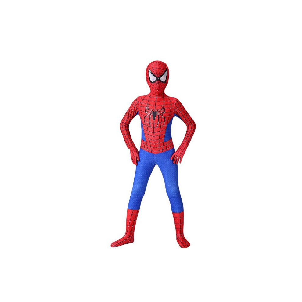 (4 amazing, 100 (90-100cm)) 15 styles Spiderbay Man Cosplay Amazing Spidermans Halloween Costume Peter Parker Zentai Suit Superhero Bodysuit For Kids