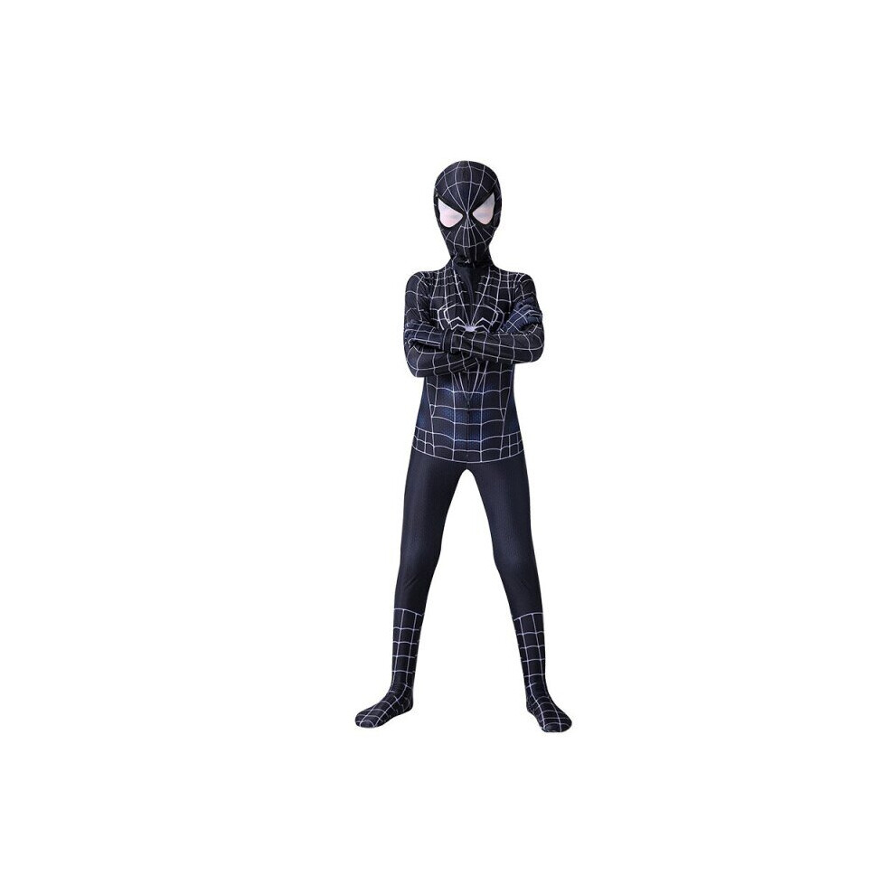 (5 150 (141-150Cm)) 15 Styles Spiderbay Man Cosplay Amazing Spidermans Halloween Costume Peter Parker Zentai Suit Superhero Bodysuit For Kids A Black