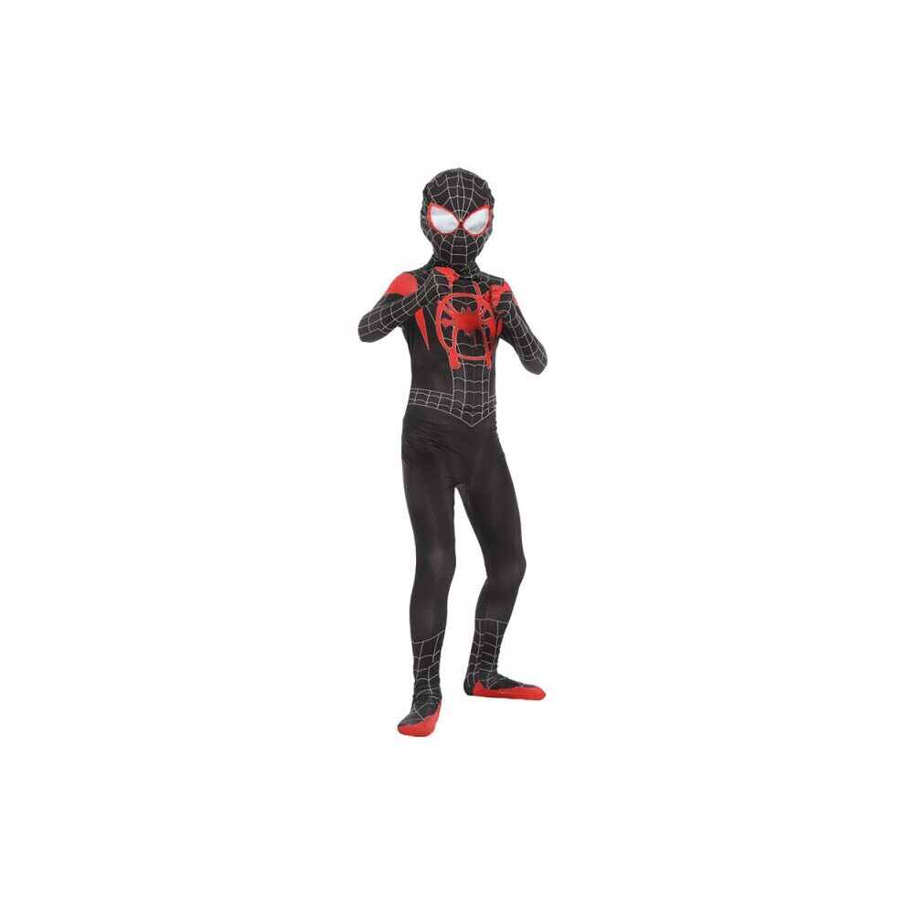 (3 verse, 150 (141-150cm)) 15 styles Spiderbay Man Cosplay Amazing Spidermans Halloween Costume Peter Parker Zentai Suit Superhero Bodysuit For Kids A