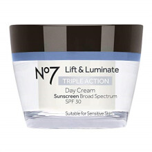 No7 Lift & Luminate Crème de Jour sans Parfum SPF 30 - Crème Anti-Âge Hydratante