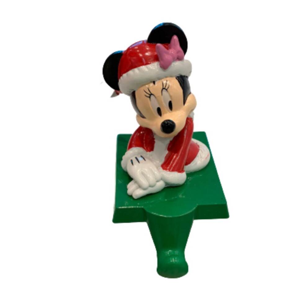 Disney Minnie Mouse Vintage Stocking Holder Hanger Santa Christmas Gif