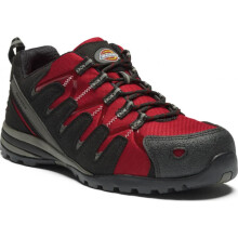 (Red, 4) Dickies Tiber Mens Lightweight Safety Shoe Trainer Composite Toe