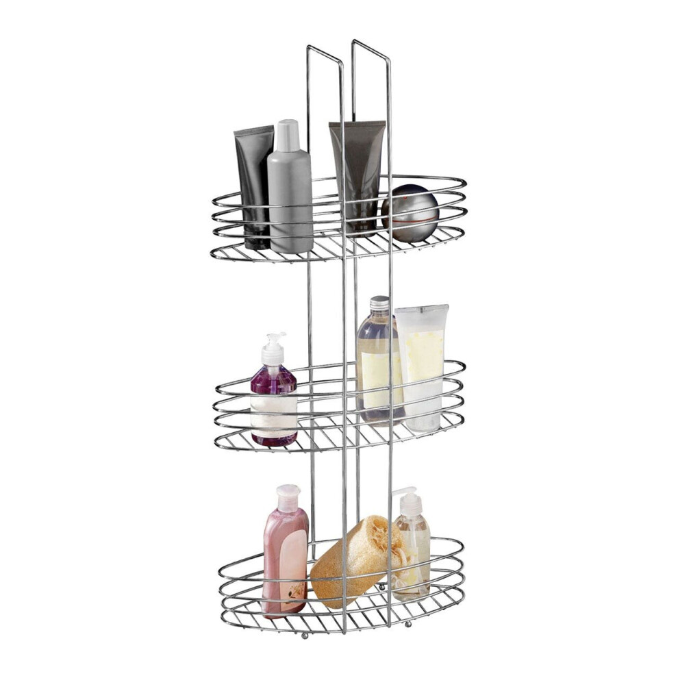 Premier Housewares 3 Tier Bathroom Organiser Silver