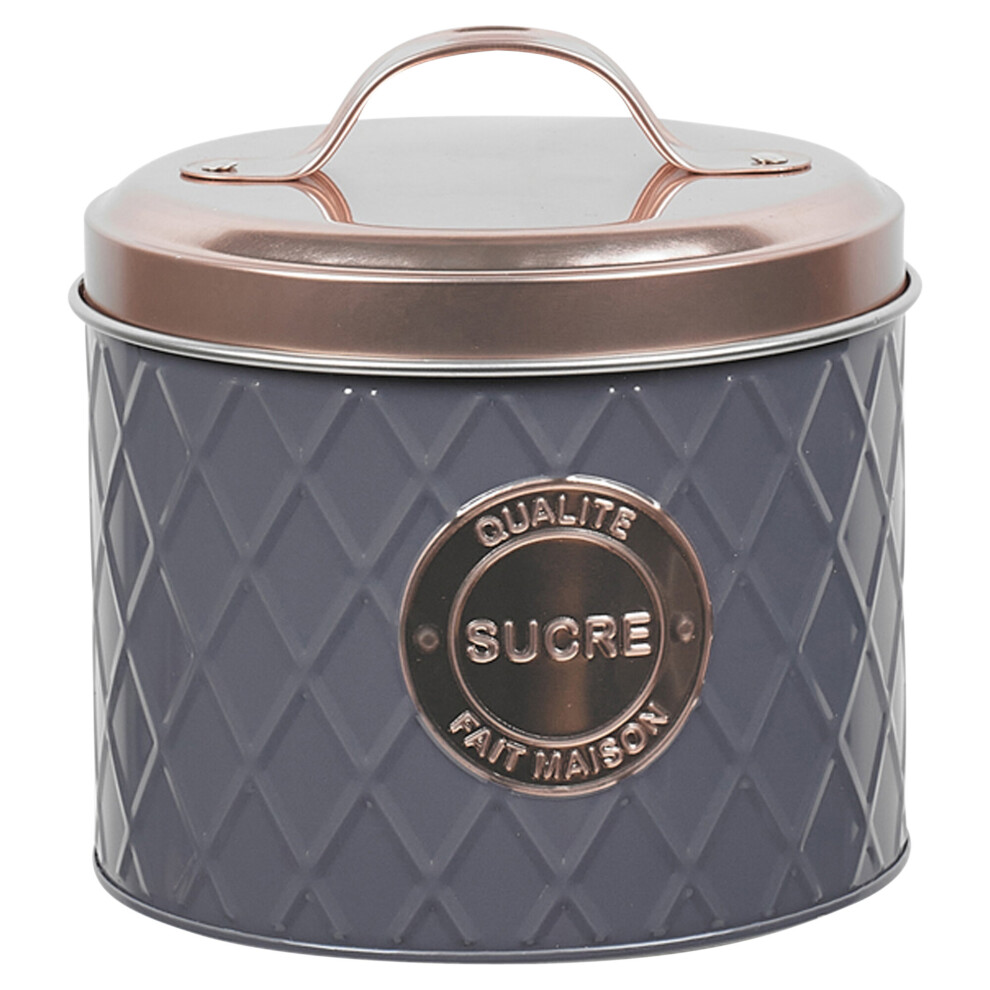 (Sugar Tin) French Style Metal Tin Bread Pasta Sugar Biscuits