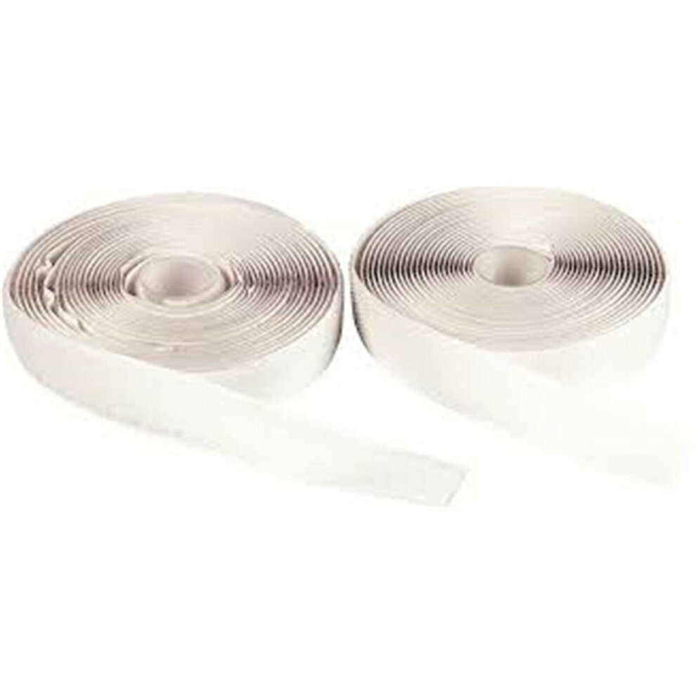 No Nonsense Hook Loop Tape White 20Mm X 5M (2 Rolls) 7421122765708