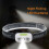 (Black) LED Motion Sensor Headlamp Headlight USB Rechargeable 5