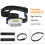 (Black) LED Motion Sensor Headlamp Headlight USB Rechargeable 11