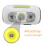 (Black) LED Motion Sensor Headlamp Headlight USB Rechargeable 8